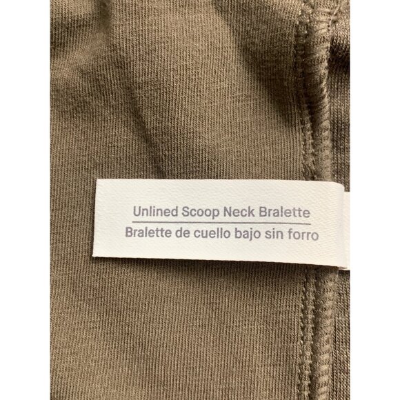 Auden Womens Brown Ribbed Unlined Scoop Neck Bralette Size XXL - Picture 7 of 8